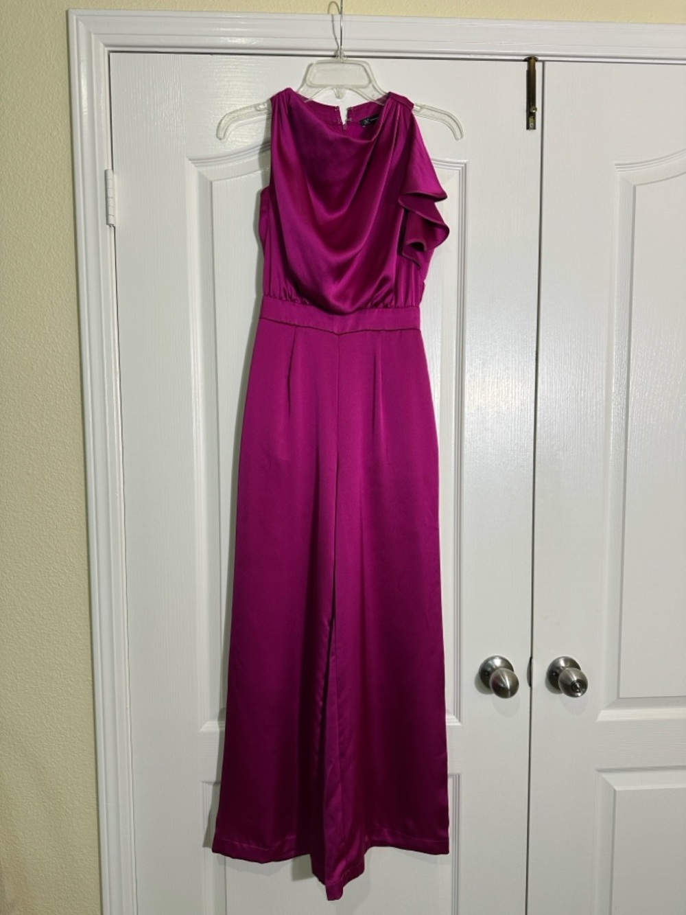 INC International Concepts Fuchsia One-Shoulder Jumpsuit. Gorgeous color!  0P
